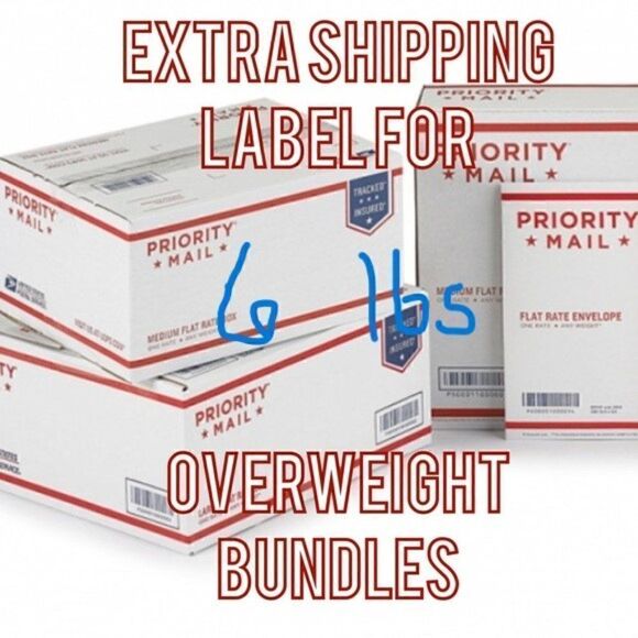 Overweight Shipping label 6LBS - Picture 1 of 1